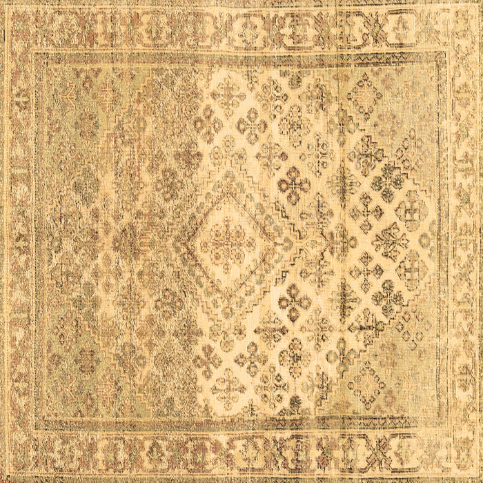 Square Machine Washable Abstract Brown Contemporary Rug, wshcon2008brn