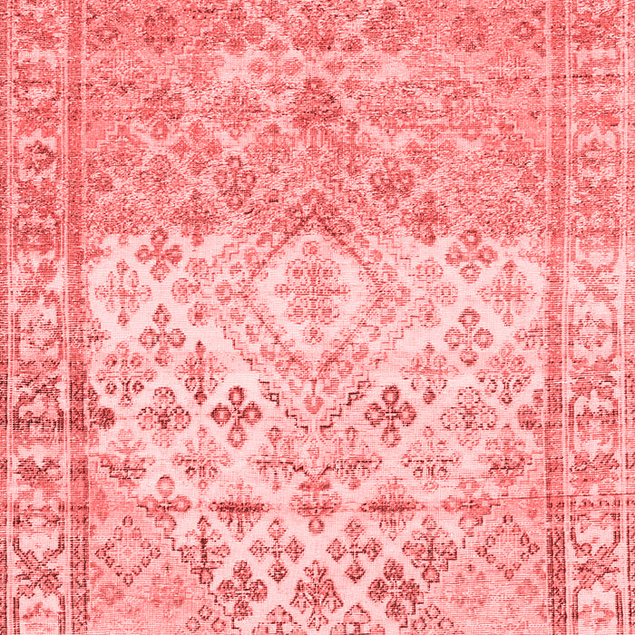 Machine Washable Abstract Red Contemporary Rug, wshcon2008red