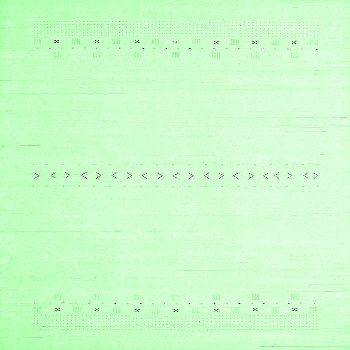 Square Solid Emerald Green Modern Rug, con2009emgrn