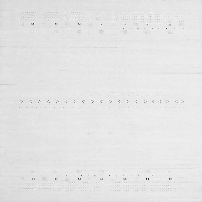 Serging Thickness of Solid Gray Modern Rug, con2009gry