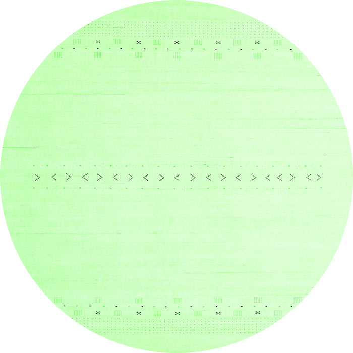 Square Solid Green Modern Rug, con2009grn