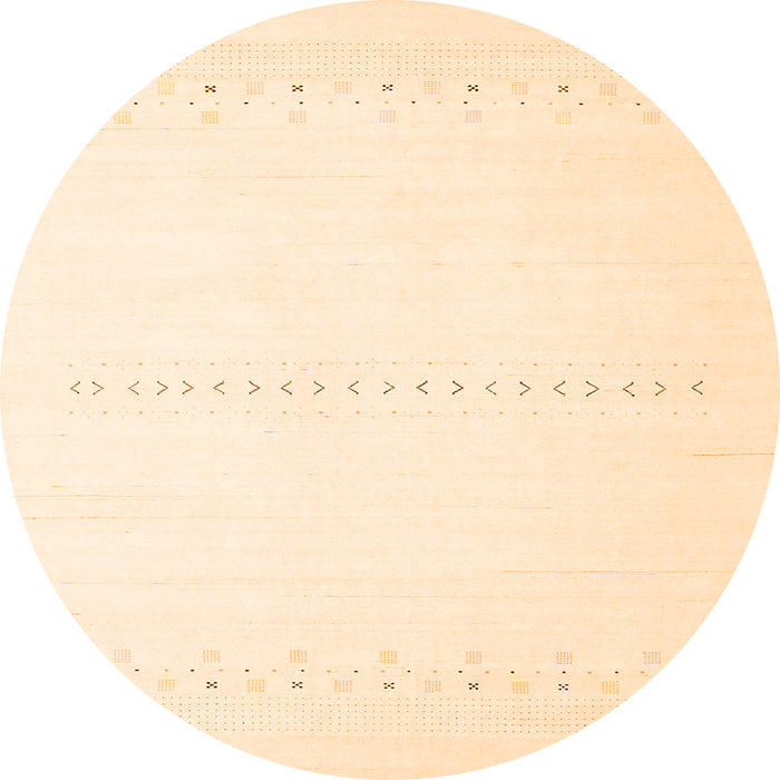 Square Solid Orange Modern Rug, con2009org