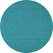 Round Machine Washable Abstract Light Blue Contemporary Rug, wshcon200lblu