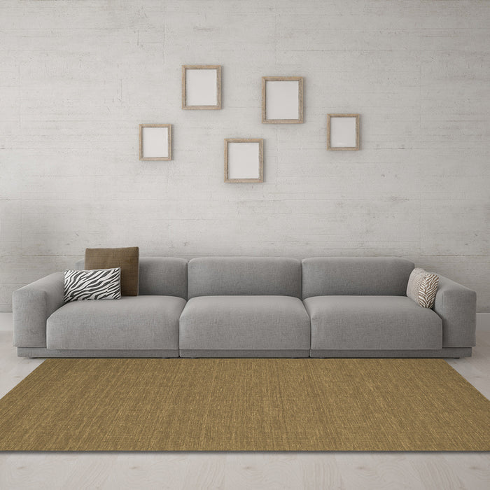 Machine Washable Abstract Brown Contemporary Rug in a Living Room,, wshcon200brn