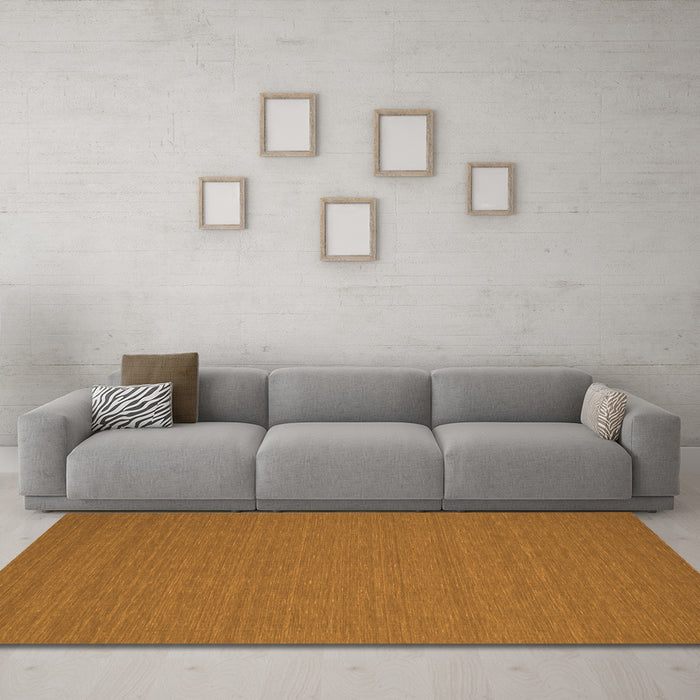 Machine Washable Abstract Orange Contemporary Area Rugs in a Living Room, wshcon200org
