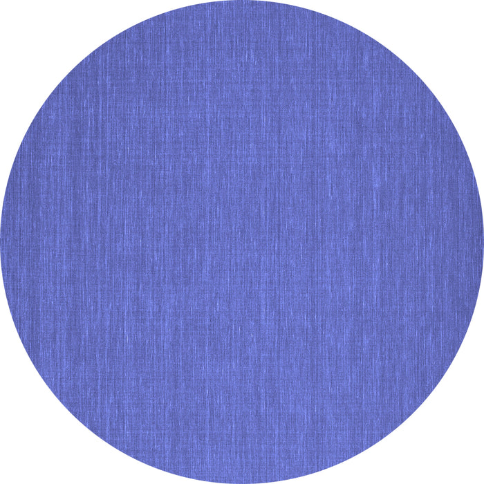 Round Machine Washable Abstract Blue Contemporary Rug, wshcon200blu