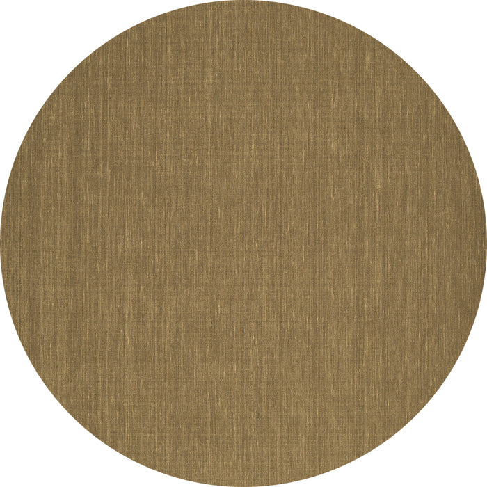 Round Abstract Brown Contemporary Rug, con200brn