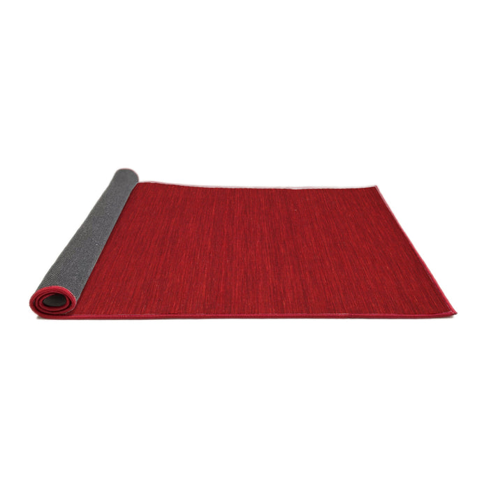 Thickness of Contemporary Red Modern Rug, con201