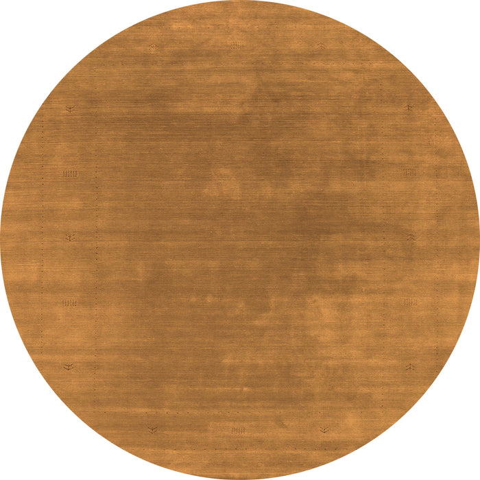 Square Abstract Orange Contemporary Rug, con2010org