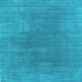 Square Abstract Light Blue Contemporary Rug, con2010lblu