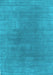 Machine Washable Abstract Light Blue Contemporary Rug, wshcon2010lblu