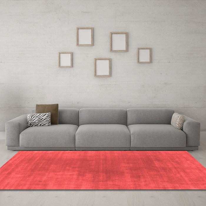 Contemporary Red Washable Rugs