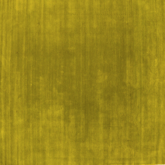 Square Abstract Yellow Contemporary Rug, con2010yw