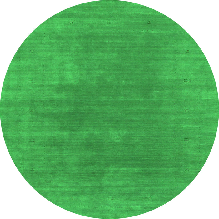 Square Abstract Green Contemporary Rug, con2010grn