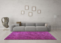 Machine Washable Abstract Purple Contemporary Rug, wshcon2011pur