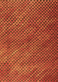 Abstract Orange Contemporary Rug, con2011org