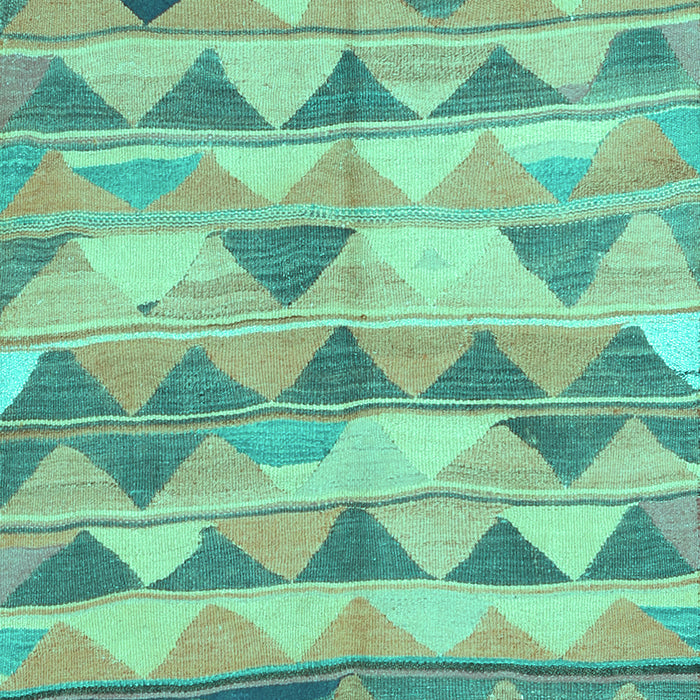 Machine Washable Southwestern Turquoise Country Area Rugs, wshcon2012turq