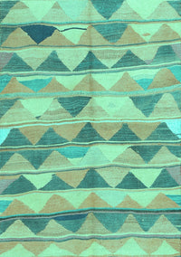 Southwestern Turquoise Country Rug, con2012turq