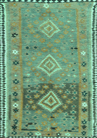 Southwestern Turquoise Country Rug, con2013turq