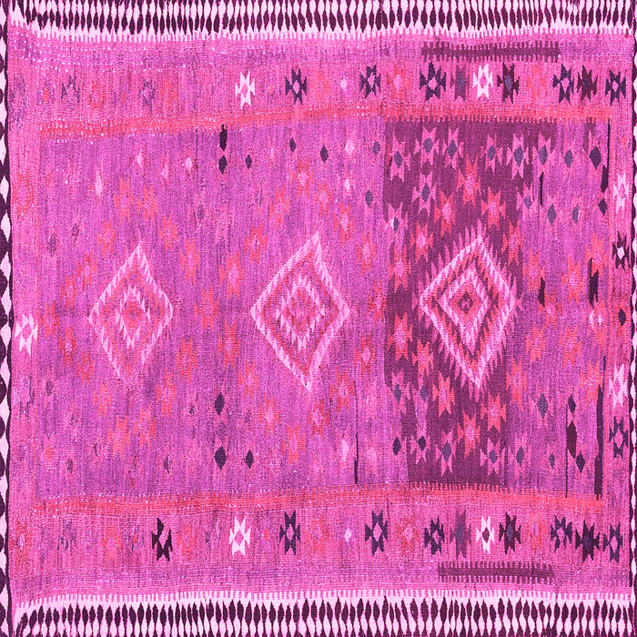 Square Southwestern Pink Country Rug, con2013pnk