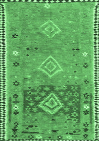 Southwestern Emerald Green Country Rug, con2013emgrn