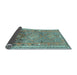 Sideview of Southwestern Light Blue Country Rug, con2013lblu