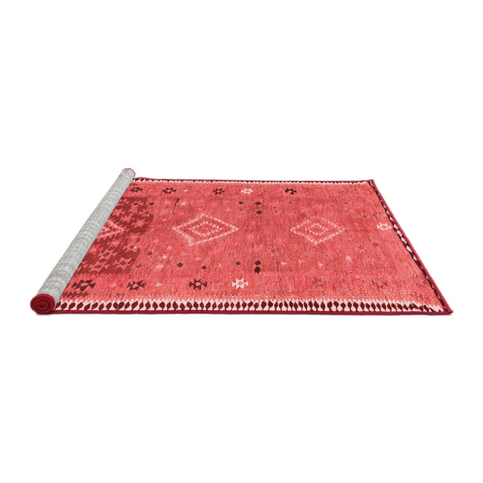 Country Red Washable Rugs