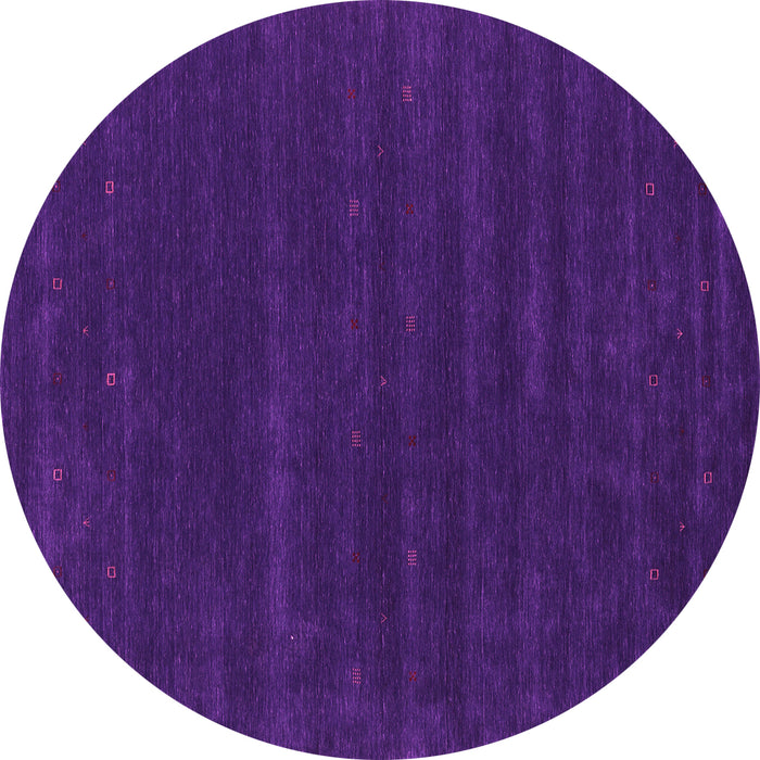 Round Machine Washable Abstract Pink Contemporary Rug, wshcon2014pnk