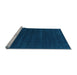 Sideview of Machine Washable Abstract Light Blue Contemporary Rug, wshcon2014lblu