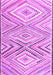 Machine Washable Southwestern Purple Country Area Rugs, wshcon2015pur