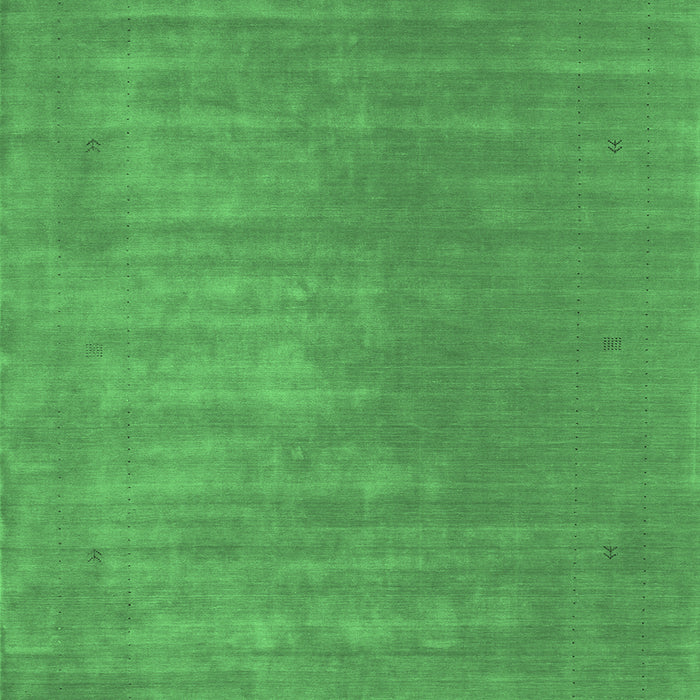 Machine Washable Abstract Emerald Green Contemporary Area Rugs, wshcon2016emgrn