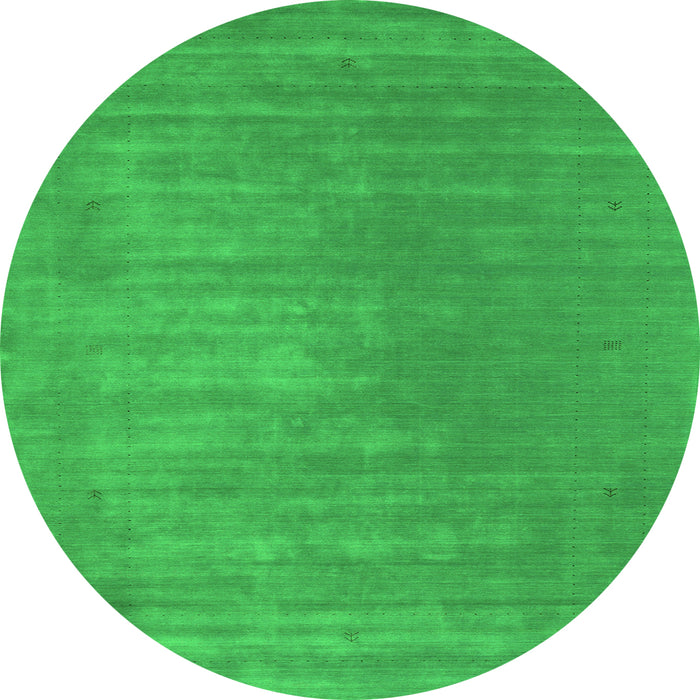 Square Abstract Green Contemporary Rug, con2016grn
