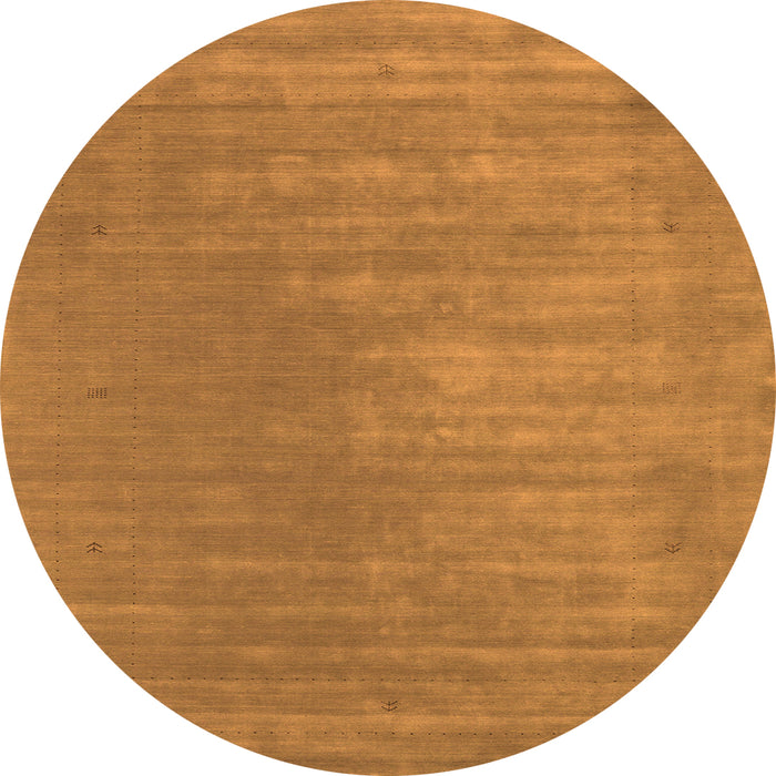 Square Abstract Orange Contemporary Rug, con2016org
