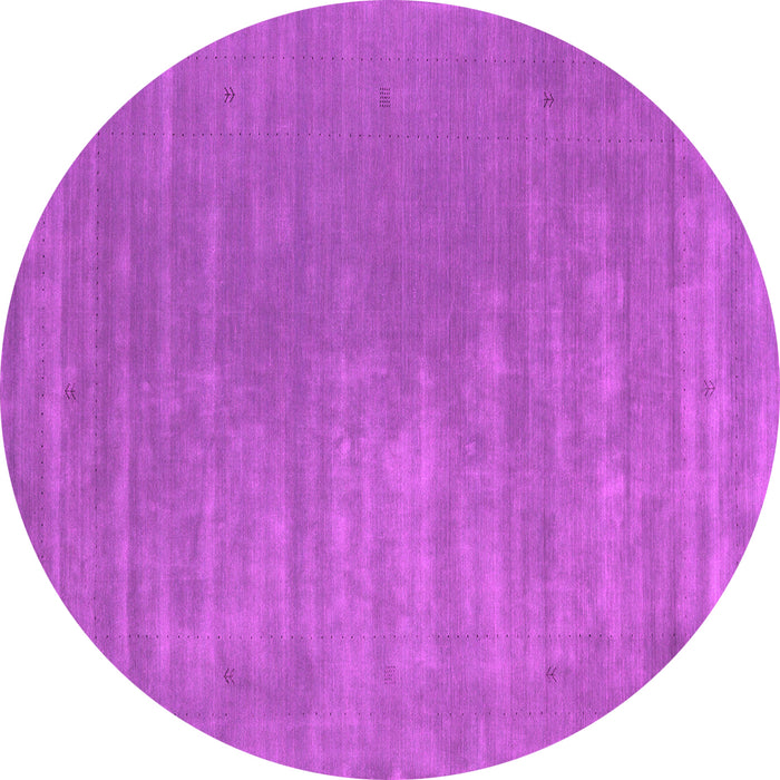 Round Abstract Pink Contemporary Rug, con2016pnk