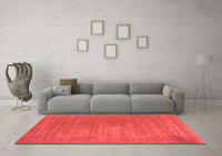 Machine Washable Abstract Red Contemporary Rug, wshcon2016red