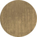 Round Machine Washable Abstract Brown Contemporary Rug, wshcon2016brn