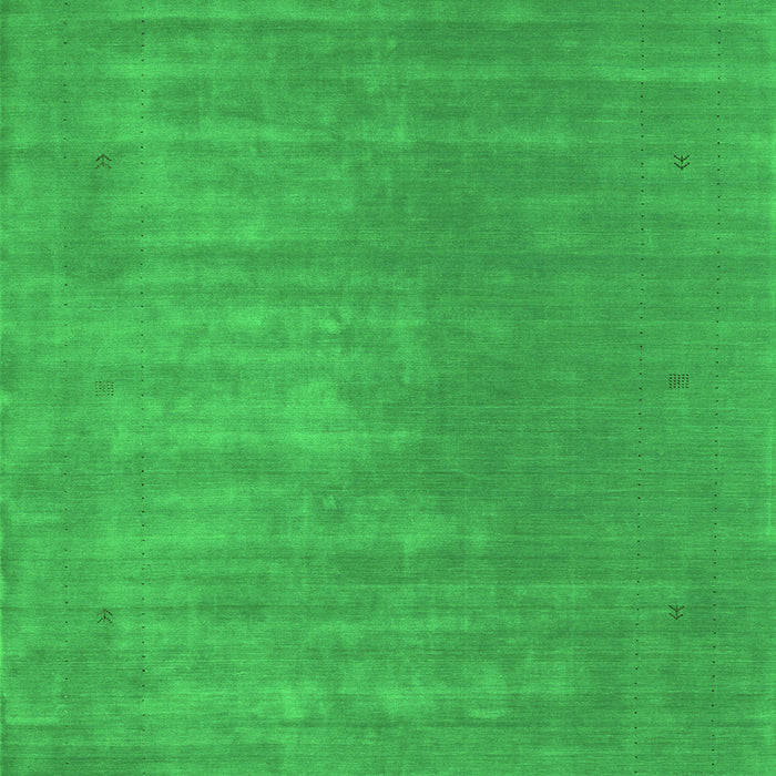 Serging Thickness of Machine Washable Abstract Green Contemporary Area Rugs, wshcon2016grn