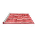 Country Red Washable Rugs