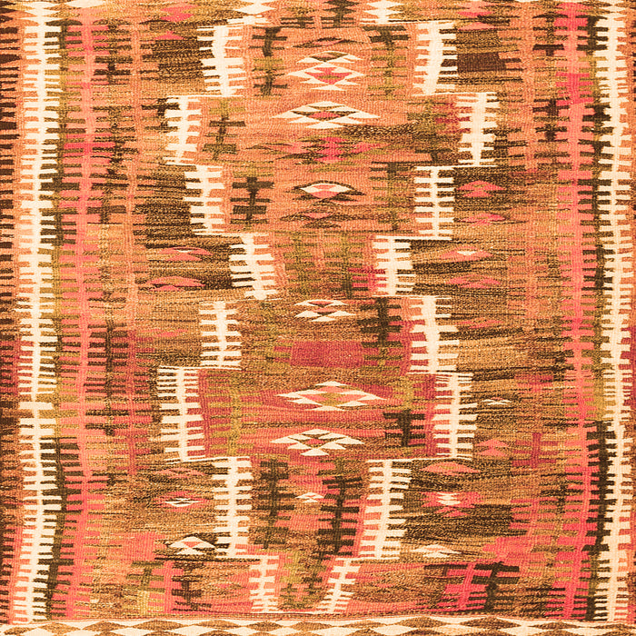 Serging Thickness of Southwestern Orange Country Rug, con2017org