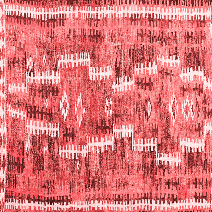 Machine Washable Southwestern Red Country Rug, wshcon2017red