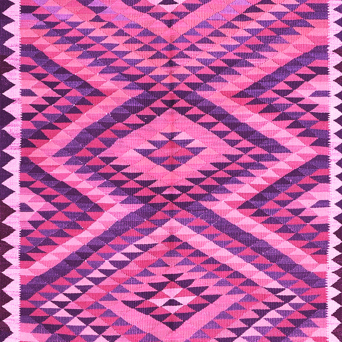 Machine Washable Oriental Pink Traditional Rug, wshcon2018pnk