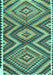 Oriental Turquoise Traditional Rug, con2018turq