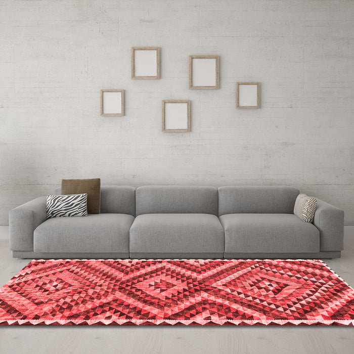 Traditional Red Washable Rugs