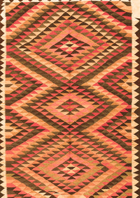 Oriental Orange Traditional Rug, con2018org