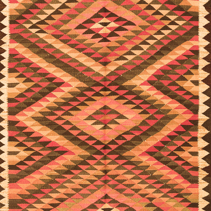 Oriental Orange Traditional Rug, con2018org