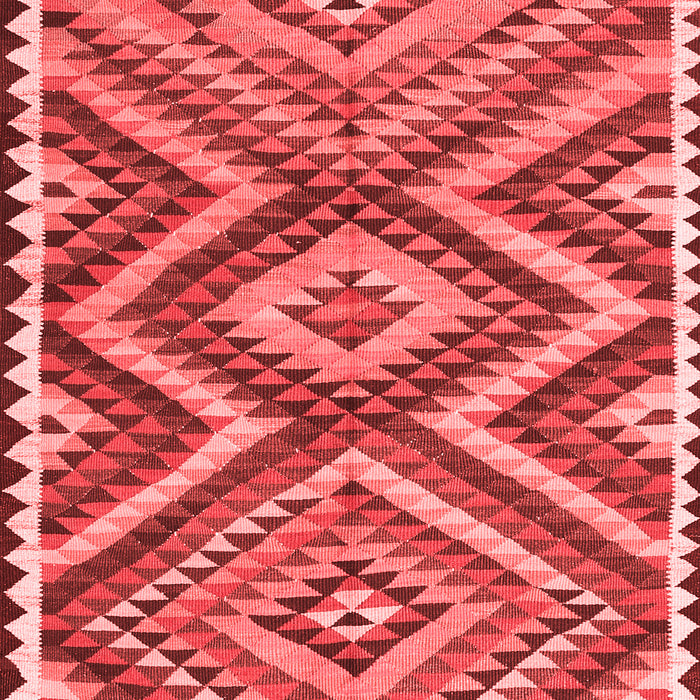 Machine Washable Oriental Red Traditional Rug, wshcon2018red