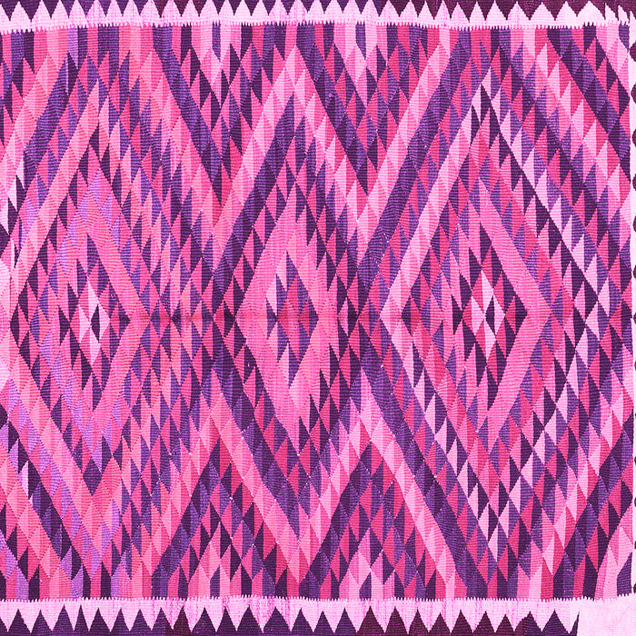 Square Oriental Pink Traditional Rug, con2018pnk