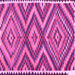 Square Oriental Pink Traditional Rug, con2018pnk