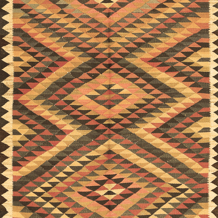 Machine Washable Oriental Brown Traditional Rug, wshcon2018brn