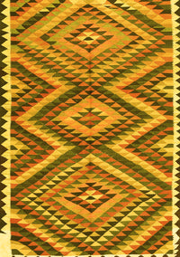 Oriental Yellow Traditional Rug, con2018yw